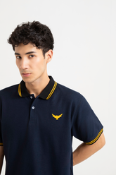 Contrast Tipping Collar Polo Shirt - New England
